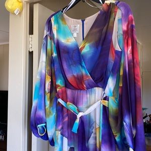 Rainbow Suzi Chin for Maggy Boutique Dress 8P